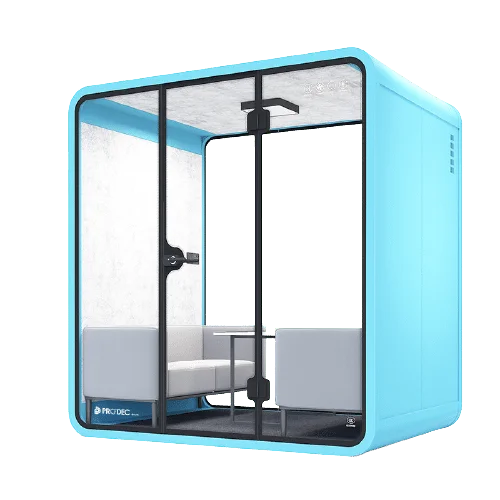 Soundproof Booth L-blue