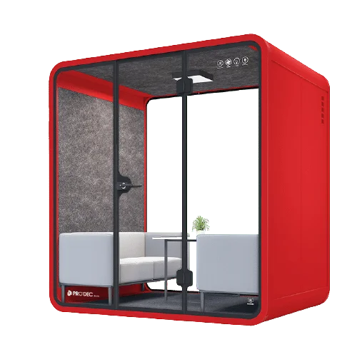 Soundproof Booth L-red